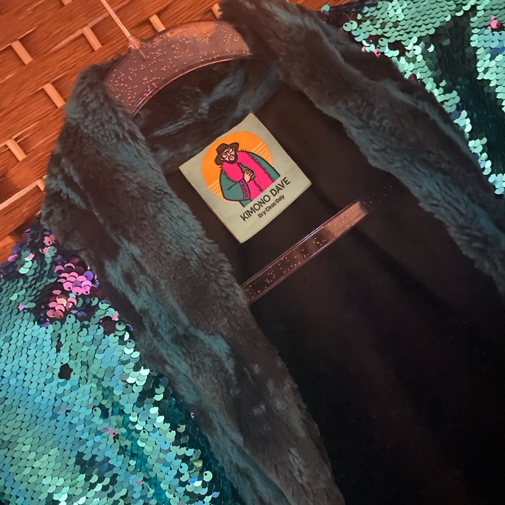 Handmade color changing sequence jacket